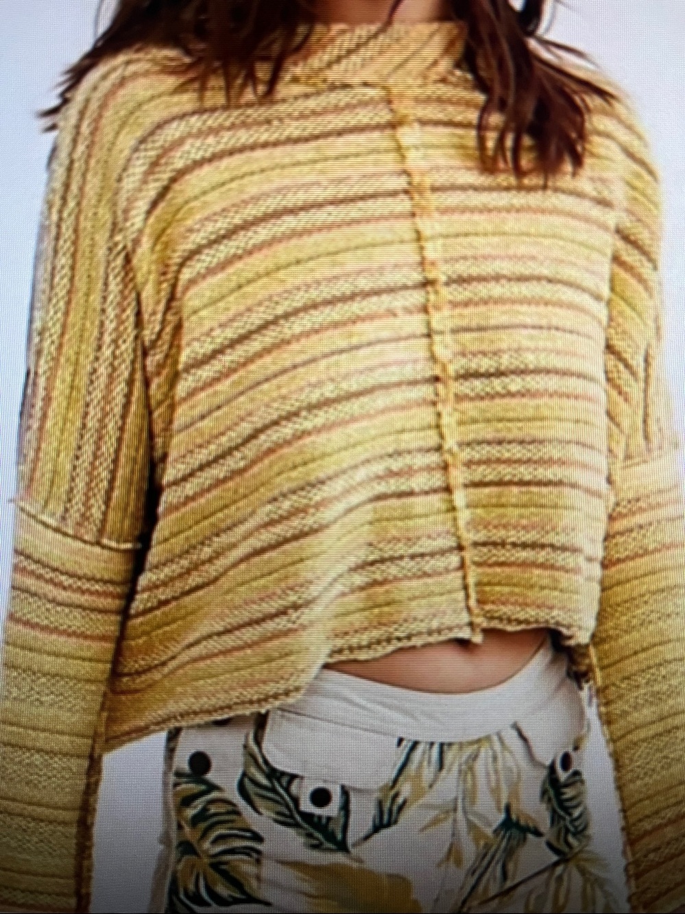 Free People Catalina Pullover Soft Sunset Combo Regular Size Medium